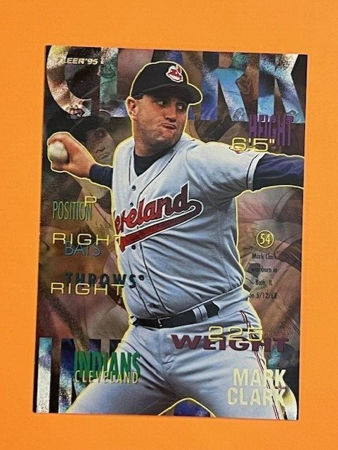 1995 Fleer #133 Mark Clark Cleveland Indians Baseball Card