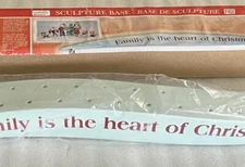 Encore Figi 18" Family Heart of Christmas Metal Tabletop Snow Centerpiece Base