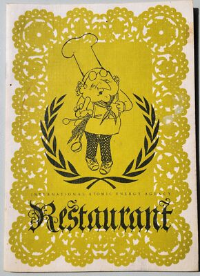 1972 International Atomic Energy Agency Restaurant Menu Vintage Original