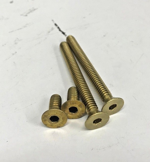 BRASS BIG TWIN PRIMARY INSPECTION COVER BOLTS softail cam harley hd