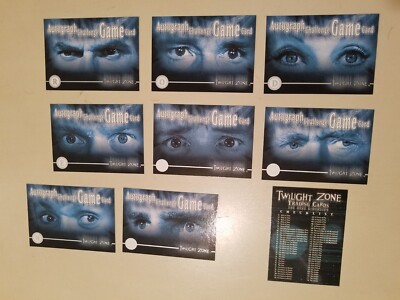 9 Twilight Zone Autograph Challenge Game Insert Cards T2 Checklist Ebsen Burgess