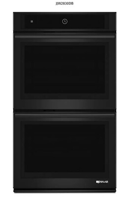 JENN AIR BLACK FLOATING GLASS  SUITE 30  DOUBLE WALL OVEN#JJW2830DB