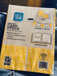 pen gear premium card 11in sheets letter