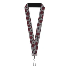 Buckle-Down Cartoon Network Lanyard, Adventure Time Marcelines Axe Bass Scattere