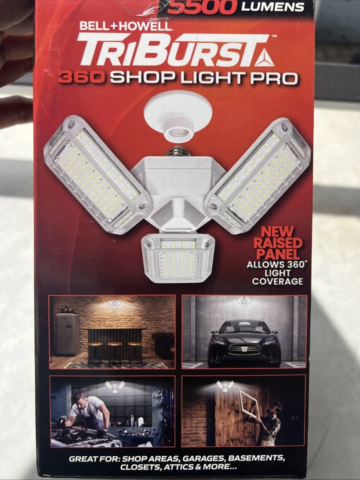 ASOTV Bell & Howell TriBurst Color Select 5500 LÚMENES 144 LED Bombilla 3 LUCES PRINCIPALES Foto 3 de 3