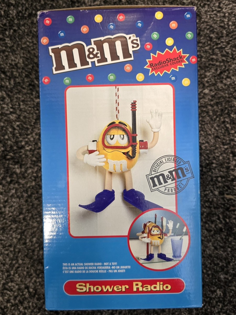 M&M Scuba Shower AM/FM Radio Yellow Peanut / New in Box Exclusive