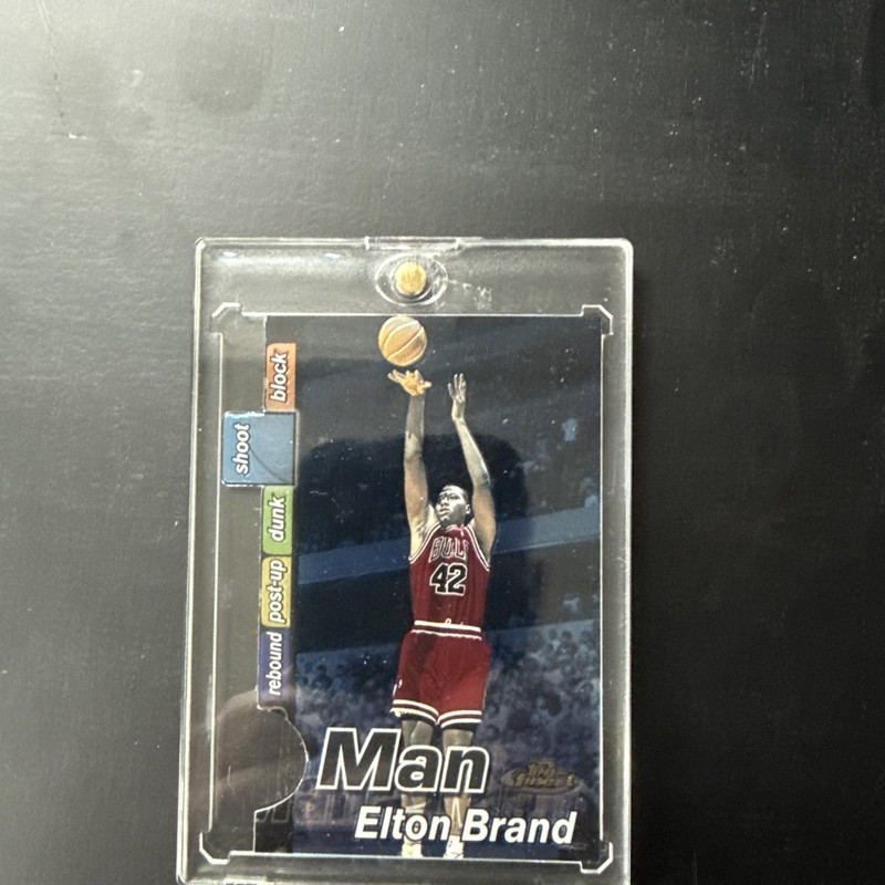 Elton Brand 2000 Topps Finest Die Cut Card Chicago Bulls