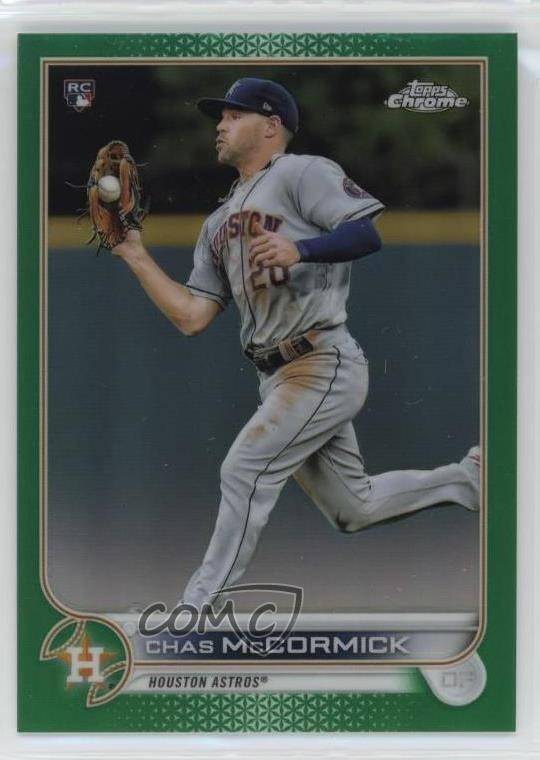 2022 Topps Chrome Green Refractor 6/99 Chas McCormick #43 Rookie RC tr4