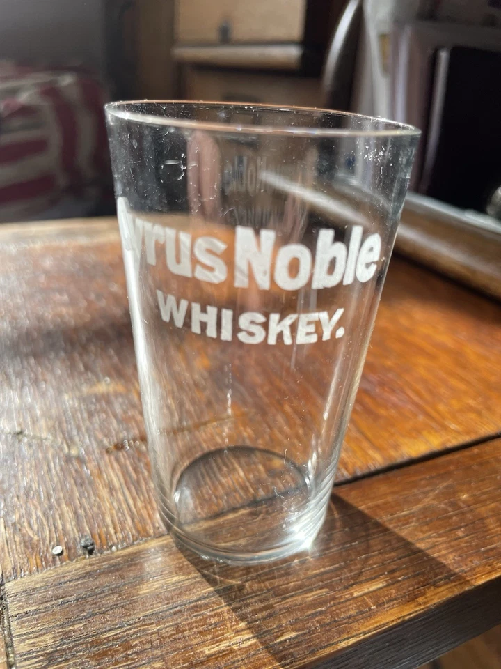 Pre Prohibition Cyrus Noble Whiskey 19th Cf Shot Glass. - Image 2 of 2