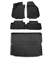 Gummimatten FußMatten Kofferraumwanne FüR Opel Zafira B 2005-2011