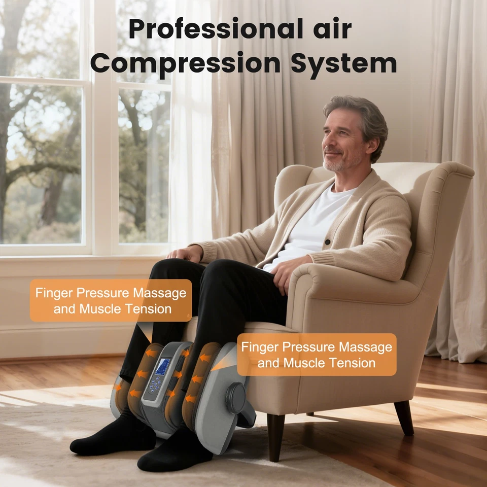 Máquina masajeadora de pies de cobertura completa con brazo y pierna de amasado profundo Heat Shiatsu EE. UU. Foto 3 de 4