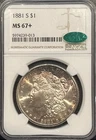 1881-S MORGAN DOLLAR NGC MS67+ CAC