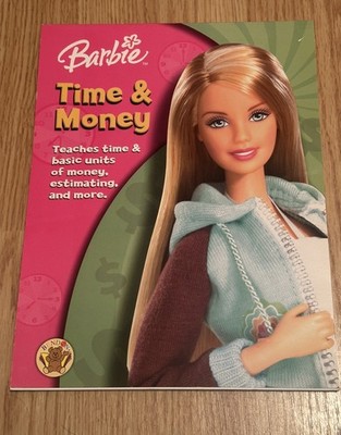 Barbie Learning Time & Money Workbook Vintage 2004