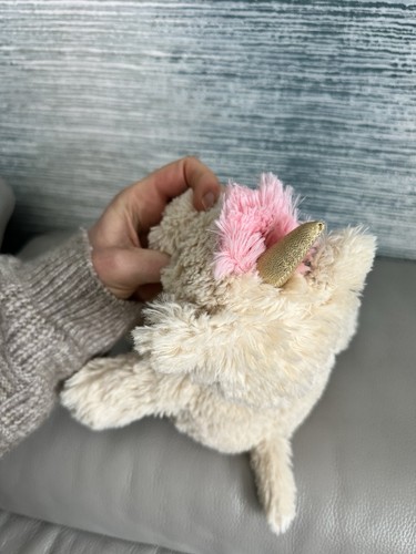 Sainsbury’s CREAM UNICORN SOFT CUDDLY TOY microwave 12” tall - Picture 5 of 10