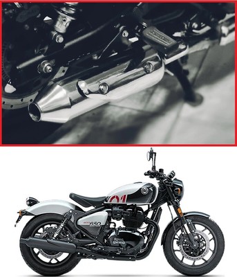 Atom XL Exhaust (Silver) Fit for Royal Enfield SHOTGUN 650