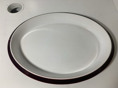 Pyrolin 2784 Servierplatte Weinrot und Weiß 