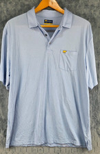 Jack Nicklaus Polo Shirt Men's XL Bear Golf Light Blue Short Sleeve