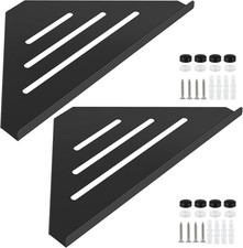 2 Pcs 304 Stainless Steel Corner Shelf with Screws, Triangle Shower Caddy, Wall