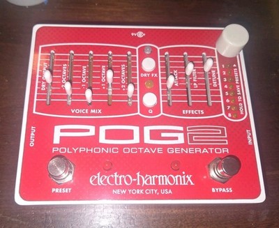 Electro-Harmonix POG2 Octave Guitar Effect Pedal #5418