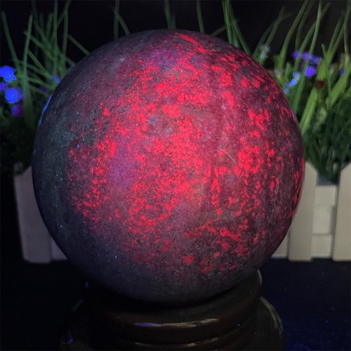 7.2LB 4.3" Rubí Natural En Esfera Fucsita Cristal Cuarzo Reiki Energía Curación - Imagen 1 de 12