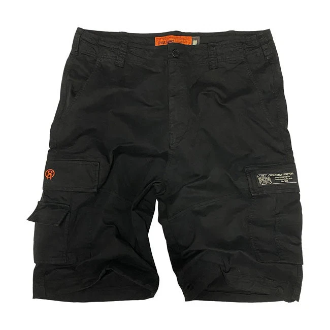West Coast Choppers CFL Cargo Motorcycle Motorbike Shorts Vintage Vintage Black
