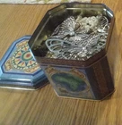 Vintage Tin Mystery Necklace Lot! Some Signed!