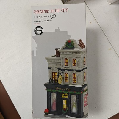Department 56 Christmas in the City Maggies on Park 4056625 New in Box RARE