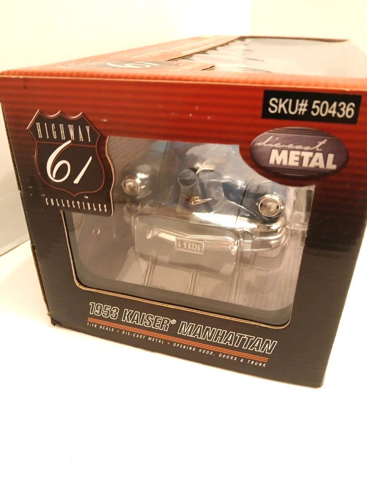 Highway 61 - Blue 1953 Kaiser Manhattan - 1:18 Scale - New in Box - Image 3 of 4