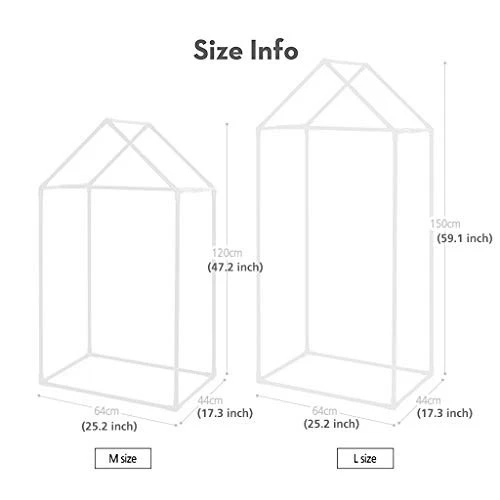 儿童壁橱-装扮服装吊篮架,悬挂服装中号白色 — 第 3/4 张图片