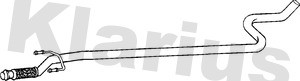 Klarius PG862E Centre Exhaust Pipe Fits Peugeot 207 1717KF