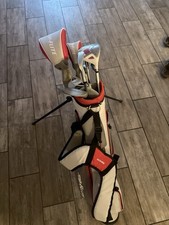 Top Flite Right-Handed Golf Club Set Driver Hybrid Irons Wedge Putter Stand Bag