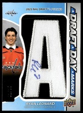 2024-25 Upper Deck SP Game Used Draft Day Marks 01/35 Ryan Leonard Rookie Auto