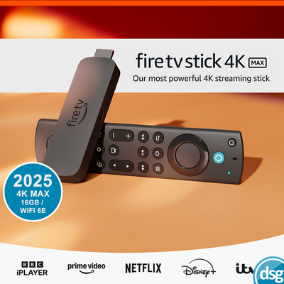 Amazon Fire TV Stick 4K Max Media Streamer with Alexa Voice Remote