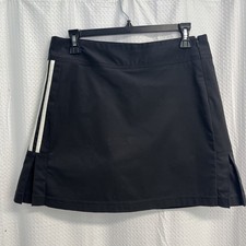 Adidas Women s Climacool Black 3 Stripe Skort Golf Tennis Pickleball 6