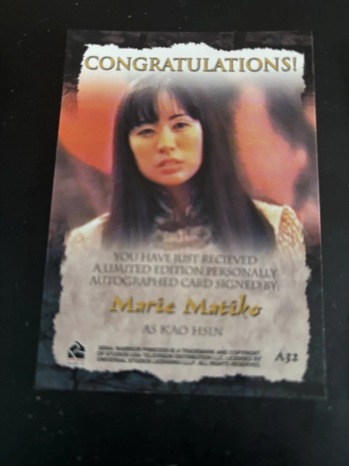 Marie Matiko - K’ao Hsin - Xena Warrior Princess A32 Autograph Card - Image 2 of 2