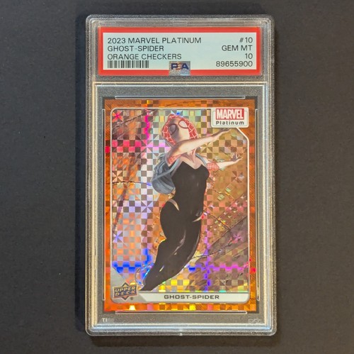 2023 Marvel Platinum Ghost-Spider Orange Checkers /33 PSA 10 Upper Deck