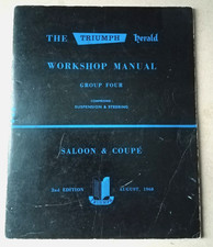 THE TRIUMPH HERALD SALOON & COUPE WORKSHOP MANUAL 1960 PART NO. 508512 VINTAGE
