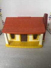 Vintage 1974 Hasbro Weebles West Cowboy Ranch Bunk House Play Set Barn Farm toy