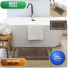 Mohawk Home Corona Casual Geometric Dark Brown 2' X 3' 4" Machine Washable Bath