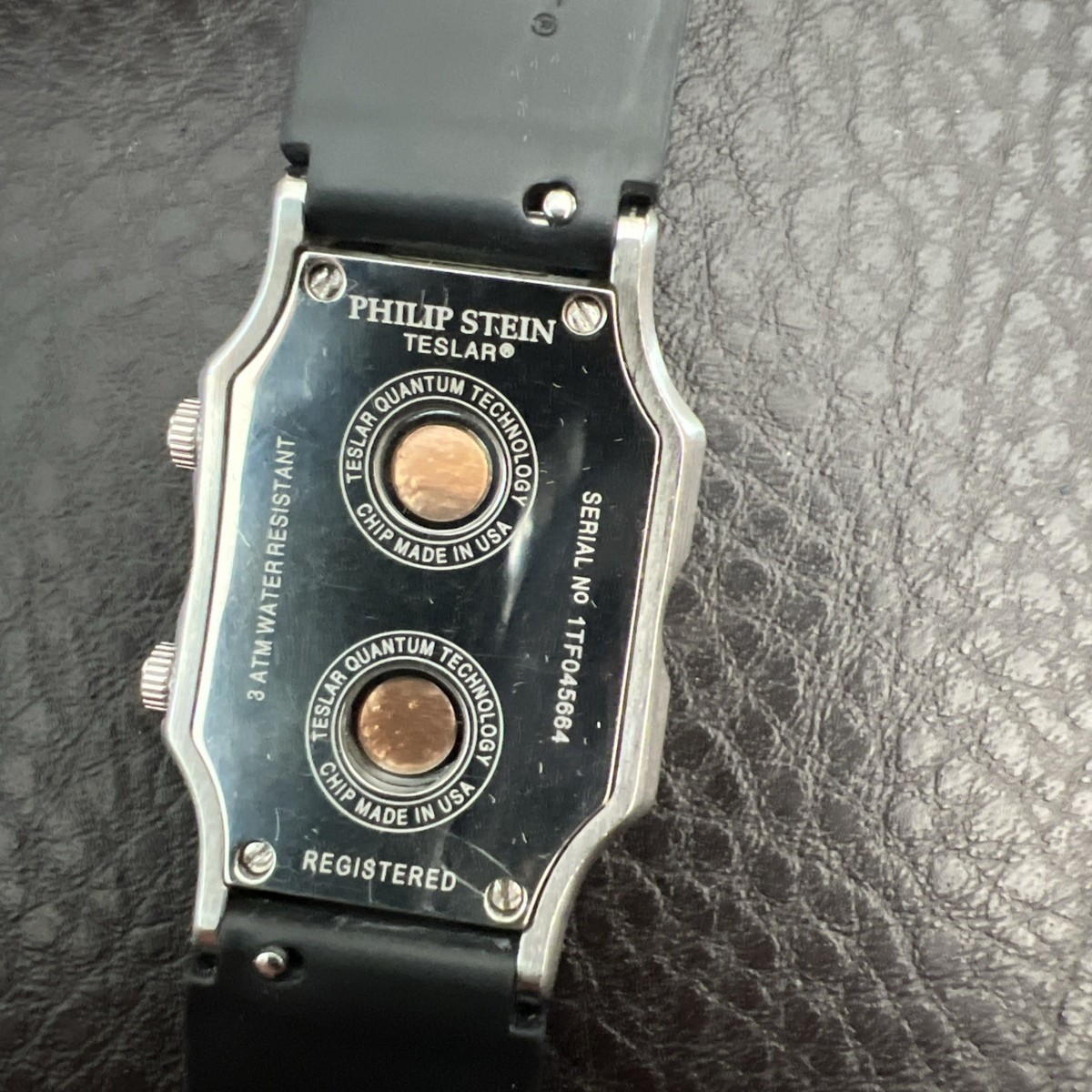 Philip Stein Teslar Unisex Watch Serial # 1TF045664 New Battery