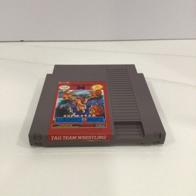 Tag Team Wrestling Nintendo NES , 1986 AUTHENTIC Video Game Cartridge Only VGC
