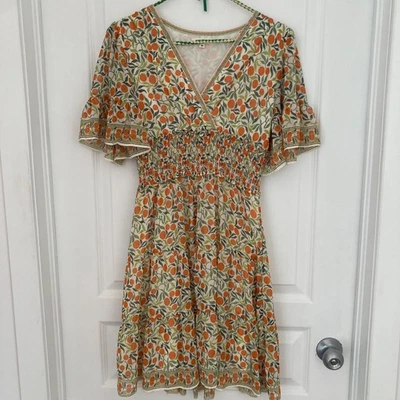 Max Studio Robe western Country XS Col en V FlatteurRobe Volants Légere Féminine - Photo 1/4