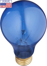 Day Blue Light Incandescent Bulb for Reptiles Watt: 75 Watts 3 pack 