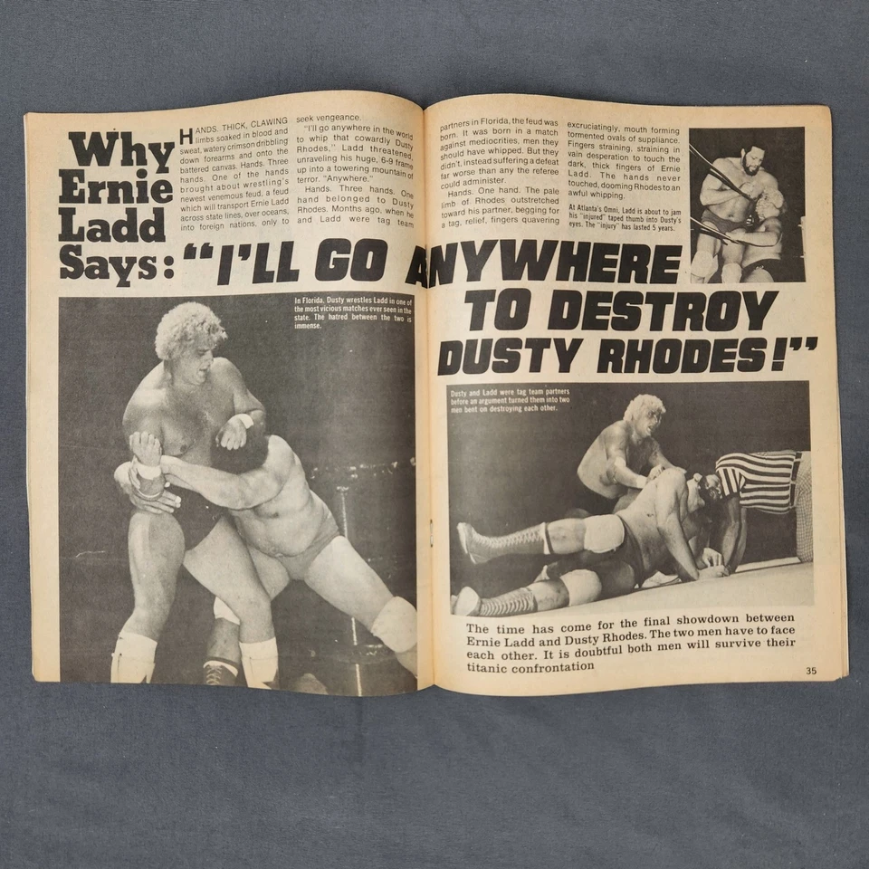 Vintage The Wrestler Magazine November 1978 Ric Flair Ernie Ladd Andre The Giant - Image 2 of 4