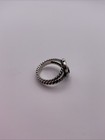 Retired James Avery Faith Hope & Love Twisted Rope Anchor Heart  Ring Size 4 — photo 4