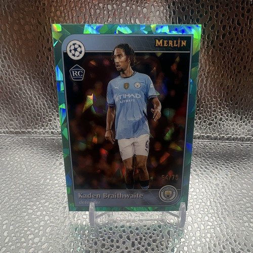 Topps 2024-25 Merlin UEFA Club Competitions Kaden Braithwaite RC /75 #190