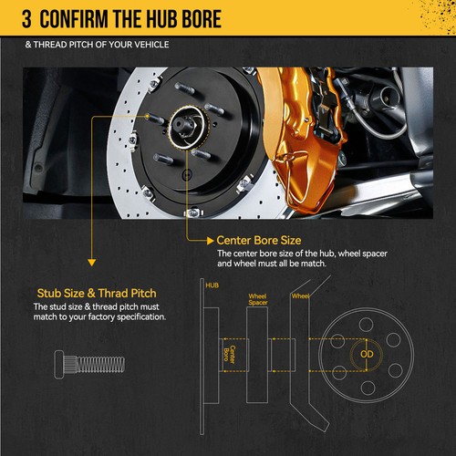 4Pcs 20mm 5x114.3 Hubcentric Wheel Spacers | for Mazda Hyundai Kia 67.1 | 12x1.5 - Picture 7 of 16