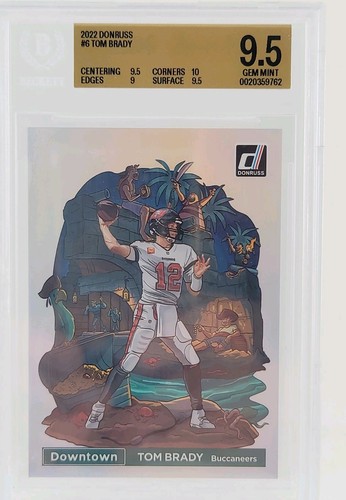 Tom Brady #DT-TB 2022 Panini Donruss Downtown card