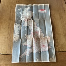 British Railways Map Of Great Britain dated 1960.British Transport Commission.