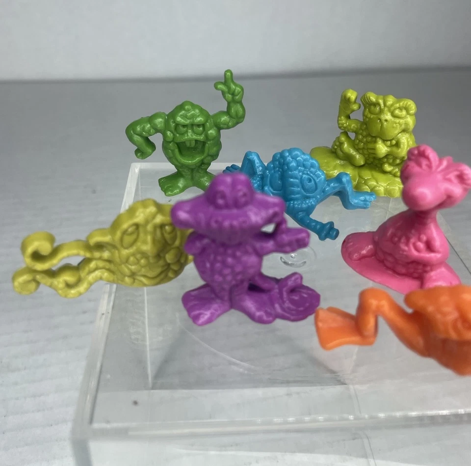 DE COLECCIÓN "FREAKIES" CEREAL RALSTON PREMIUM JUEGO DE 7 FIGURAS de plástico completo RARO Foto 2 de 4